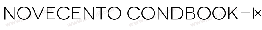 Novecento CondBook字体转换